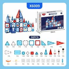 Magnetic Tiles Magnetni gradbeni Window Art Space 58ks - Magnetic Tiles