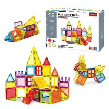 Magnetic Tiles Magnetni gradbeni set Dream Builder 42delni set - Magnetic Tiles