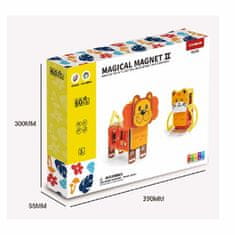 Magnetic Tiles Magnetni komplet Happy Animal 60 kosov - Magical Magnet II