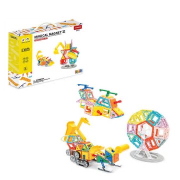 Magnetic Tiles Magnetni komplet Engineering set 138 kosov - Magical Magnet II