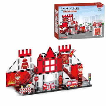 Magnetic Tiles Magnetni gradbeni Fire Control 48ks - Magnetic Tiles