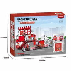 Magnetic Tiles Magnetni gradbeni Fire Control 48ks - Magnetic Tiles