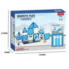 Magnetic Tiles Magnetni gradbeni Police 28ks - Magnetic Tiles