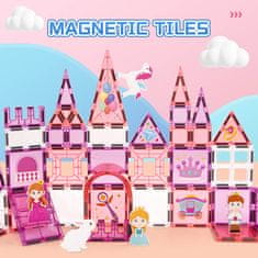 Magnetic Tiles Magnetni gradbeni Princes 37ks - Magnetic Tiles