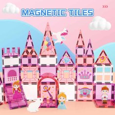 Magnetic Tiles Magnetni gradbeni Princes 37ks - Magnetic Tiles
