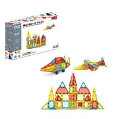 Magnetic Tiles Magnetni gradbeni set 90 delni set - Magnetic Tiles