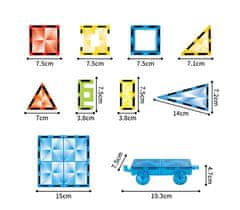Magnetic Tiles Magnetne ploščice Kaleidoscope 39+43 kos
