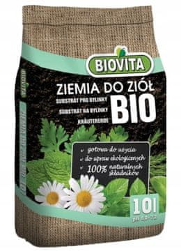 BioVita Organska zeliščna zemlja 10 l, pripravljen substrat
