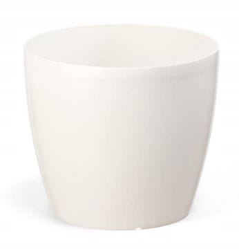 shumee Bel plastični cvetlični lonec 25x22 cm klasična gladka magnolija