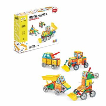 Magnetic Tiles Magnetni komplet Heavy Equipment set 98 kosov - Magical Magnet II