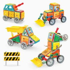 Magnetic Tiles Magnetni komplet Heavy Equipment set 98 kosov - Magical Magnet II