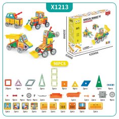 Magnetic Tiles Magnetni komplet Heavy Equipment set 98 kosov - Magical Magnet II