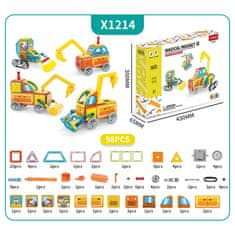 Magnetic Tiles Magnetni komplet Heavy Equipment set 98 kosov 2 - Magical Magnet II