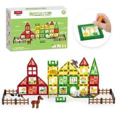 Magnetic Tiles Magnetni gradbeni Window Art Farm 80ks - Magnetic Tiles