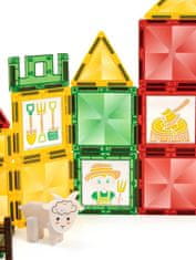 Magnetic Tiles Magnetni gradbeni Window Art Farm 80ks - Magnetic Tiles