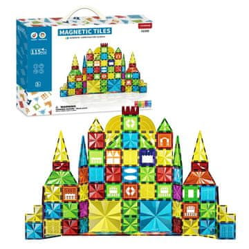 Magnetic Tiles Magnetni gradbeni set Diamond 115 delni set - Magnetic Tiles