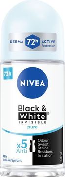 Nivea Nevidna antiperspirantna kroglica za črno-bele Pure 50 ml