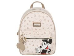 Disney Mickey Mouse Disney Bež ženski nahrbtnik, prostoren, mestni nahrbtnik 30x23x11cm 