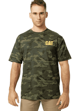 CAT moška majica s kratkimi rokavi W05324 zelena