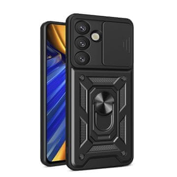 MG Hybrid Armor Camshield ovitek za Samsung Galaxy S25, črna
