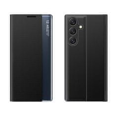 MG Sleep Case knjižni ovitek za Samsung Galaxy S25 Plus, črna