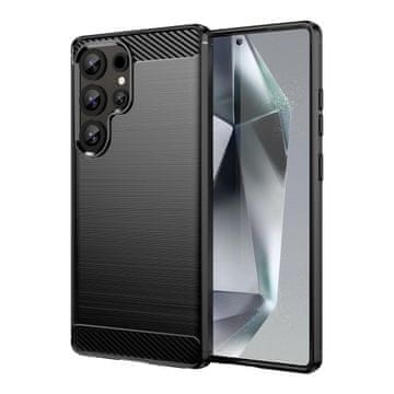 MG Carbon ovitek za Samsung Galaxy S25 Ultra, črna