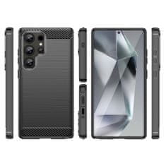 MG Carbon ovitek za Samsung Galaxy S25 Ultra, črna