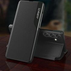 MG Eco Leather View knjižni ovitek za Samsung Galaxy A56, črna