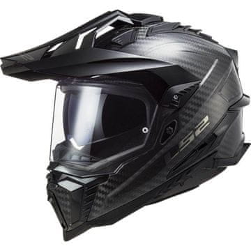 LS2 Motoristična karbonska enduro čelada Explorer Gloss (MX701)
