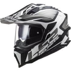 LS2 Motoristična enduro čelada Explorer Alter (MX701), črna/bela