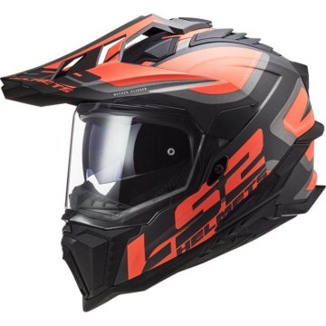 LS2 Motoristična enduro čelada Explorer Alter (MX701), črna/oranžna
