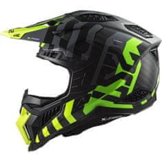 LS2 Karbonska motokros čelada X-Force Barrier (MX703), rumena/zelena