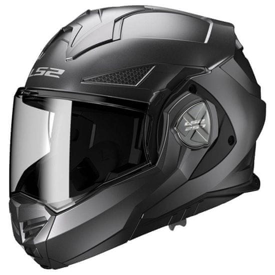 LS2 Preklopna čelada za motor Advant X Matt (FF901), titan