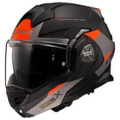LS2 Preklopna čelada za motor Advant X Oblivion (FF901), črna/titan