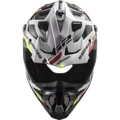 LS2 Motokros čelada Subverter EVO II Stomp (MX700), bela/črna