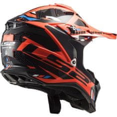 LS2 Motokros čelada Subverter EVO II Stomp (MX700), oranžna/črna