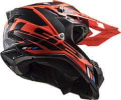 LS2 Motokros čelada Subverter EVO II Stomp (MX700), oranžna/črna