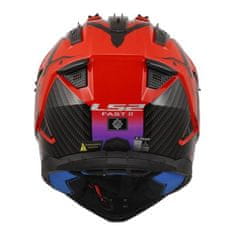 LS2 Motokros čelada Fast EVO II Wash (MX708), rdeča
