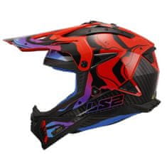 LS2 Motokros čelada Fast EVO II Wash (MX708), rdeča