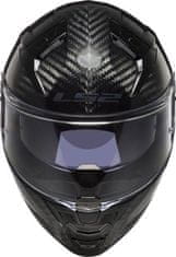 LS2 Karbonska motoristična čelada Vector II Grid (FF811), črna/siva
