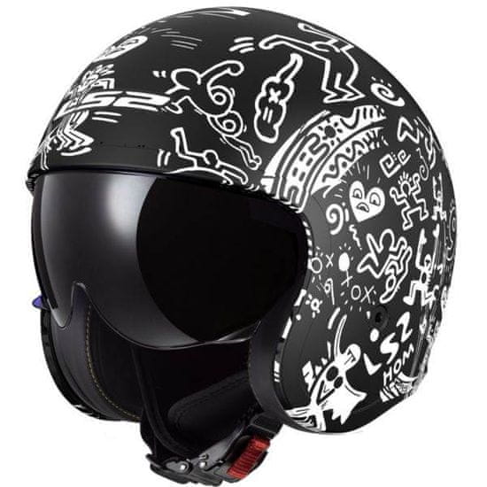 LS2 Retro jet čelada za skuter Spitfire II Tribal (OF599)