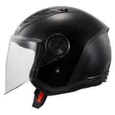LS2 Jet čelada za skuter Airflow II Gloss (OF616), črna
