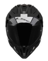 LS2 Motoristična enduro čelada Pioneer II Hill (MX702), črna/bela/siva