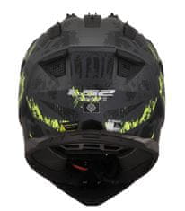LS2 Motoristična enduro čelada Pioneer II Crazy (MX702), siva/rumena