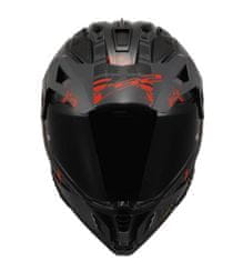 LS2 Motoristična enduro čelada Pioneer II Crazy (MX702), siva/rdeča
