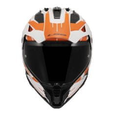 LS2 Motoristična enduro čelada Pioneer II Namib (MX702), bela/oranžna
