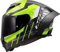 LS2 Karbonska motoristična čelada Dragon Trax (FF807), rumena/črna