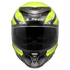 LS2 Karbonska motoristična čelada Dragon Trax (FF807), rumena/črna