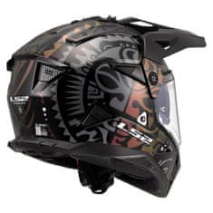 LS2 Motoristična enduro čelada Pioneer II Rangi (MX702), črna