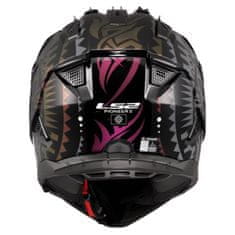 LS2 Motoristična enduro čelada Pioneer II Rangi (MX702), črna